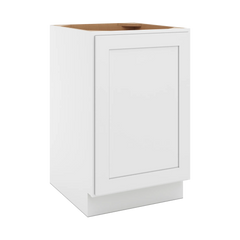 CNC Luxor 5-Piece White 21" W Full Height Single Door Base Cabinet W/ 2 Pullout Shelf