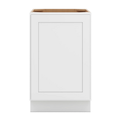 CNC Luxor 5-Piece White 21" W Full Height Single Door Base Cabinet W/ 2 Pullout Shelf