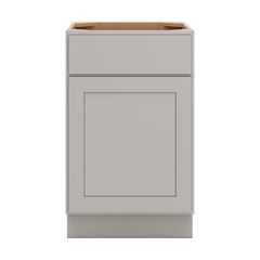 CNC Luxor Misty Grey 21" W Single Door Base Cabinet W/ 1 Pullout Shelf
