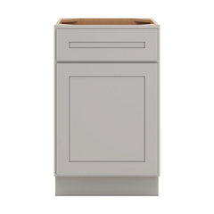 CNC Luxor 5-Piece Misty Grey 21" W Single Door Base Cabinet W/ 1 Pullout Shelf