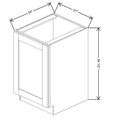 Fabuwood Allure Fusion Timber 21" W X 34 1/2" H X 24" D Full Height Single Door Base Cabinet