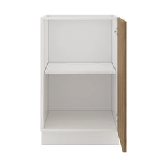 Modernform Cabinet Walnut 21" W X 34 1/2" H X 24" D Full Height Single Door Base Cabinet