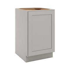 CNC Luxor 5-Piece Misty Grey 21" W Full Height Single Door Base Cabinet