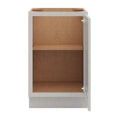 CNC Luxor 5-Piece Misty Grey 21" W Full Height Single Door Base Cabinet