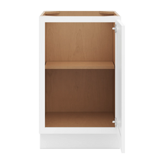 CNC Luxor White 21" W Full Height Single Door Base Cabinet