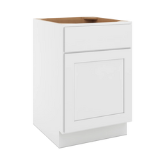CNC Luxor White 21" W X 32 1/2" H Single Door Base Cabinet
