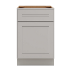 CNC Luxor 5-Piece Misty Grey 21" W X 32 1/2" H Single Door Base Cabinet