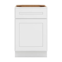 CNC Luxor 5-Piece White 21" W X 32 1/2" H Single Door Base Cabinet