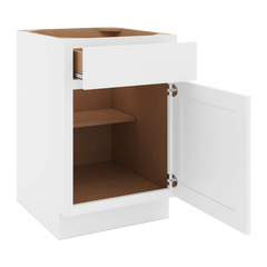 CNC Luxor White 21" W X 32 1/2" H Single Door Base Cabinet
