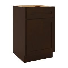 CNC Luxor Espresso 21" W Single Door Base Cabinet