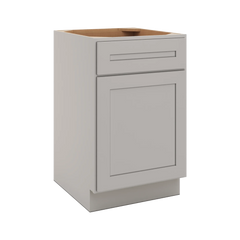 CNC Luxor 5-Piece Misty Grey 21" W Single Door Base Cabinet