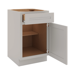 CNC Luxor 5-Piece Misty Grey 21" W Single Door Base Cabinet
