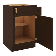 CNC Luxor Espresso 21" W Single Door Base Cabinet