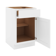 CNC Luxor White 21" W Single Door Base Cabinet