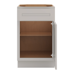 CNC Luxor 5-Piece Misty Grey 21" W Single Door Base Cabinet