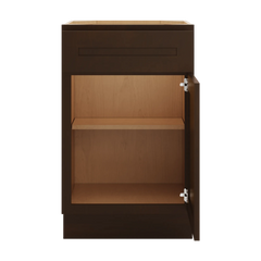 CNC Luxor Espresso 21" W Single Door Base Cabinet