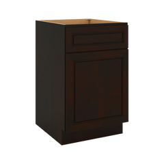J&K Espresso K8 Single Door Standard Base Cabinet - 21" W