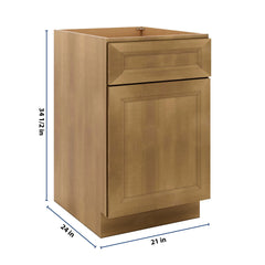 J&K Butterscotch B8 Single Door Standard Base Cabinet - 21" W