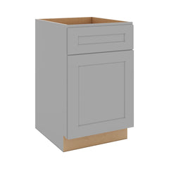 J&K Castle Grey S5 Single Door Standard Base Cabinet - 21" W