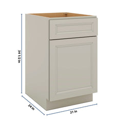 J&K Pebble B6 Single Door Standard Base Cabinet - 21" W