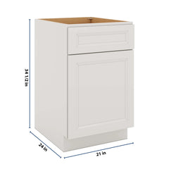 J&K Pure B5 Single Door Standard Base Cabinet - 21" W