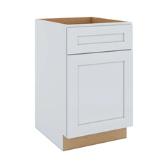 J&K White Shaker S8 Single Door Standard Base Cabinet - 21" W