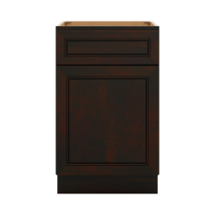 J&K Espresso K8 Single Door Standard Base Cabinet - 21" W
