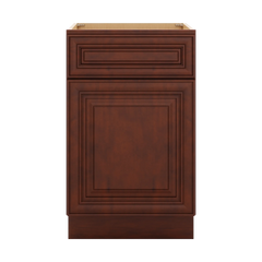J&K Mahogany J5 Single Door Standard Base Cabinet - 21" W