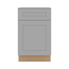 J&K Castle Grey S5 Single Door Standard Base Cabinet - 21" W