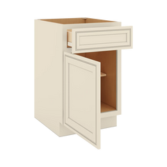 J&K Pearl Glazed H9 Single Door Standard Base Cabinet - 21" W