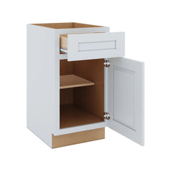 J&K White Shaker S8 Single Door Standard Base Cabinet - 21" W