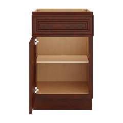 J&K Mahogany J5 Single Door Standard Base Cabinet - 21" W