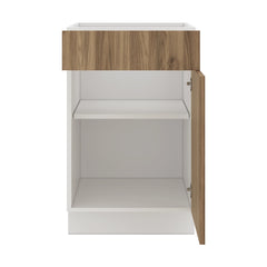 Modernform Cabinet Walnut 21" W X 34 1/2" H X 24" D Single Door Base Cabinet
