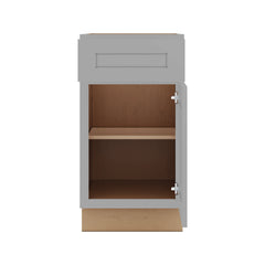 J&K Castle Grey S5 Single Door Standard Base Cabinet - 21" W