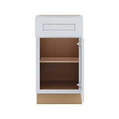 J&K White Shaker S8 Single Door Standard Base Cabinet - 21" W