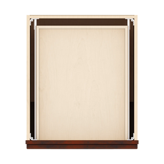 J&K Mahogany J5 Single Door Standard Base Cabinet - 21" W