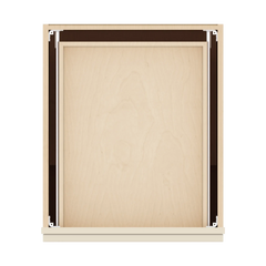 J&K Pearl Glazed H9 Single Door Standard Base Cabinet - 21" W