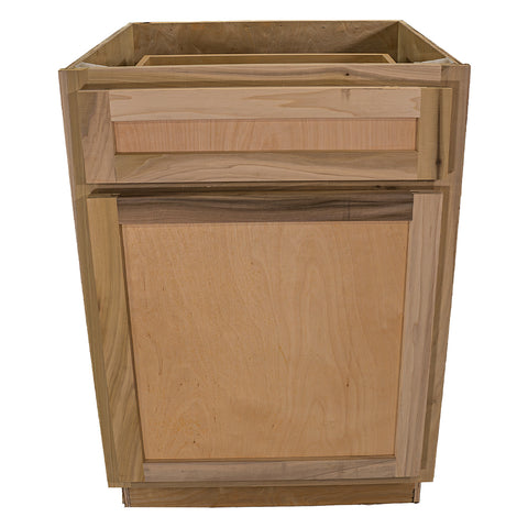 Kitchen Sink Base Cabinet | Unfinished Poplar | Shaker Style | 24 in