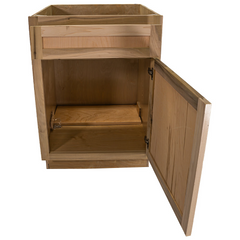 Kitchen Sink Base Cabinet | Unfinished Poplar | Shaker Style | 24 in