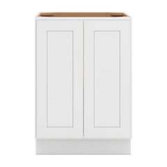 CNC Luxor 5-Piece White 24" W Full Height Double Door Base Cabinet W/ 2 Pullout Shelf