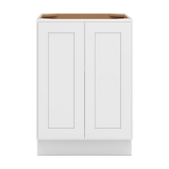 CNC Luxor White 24" W Full Height Double Door Base Cabinet