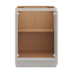 CNC Luxor 5-Piece Misty Grey 24" W Full Height Double Door Base Cabinet