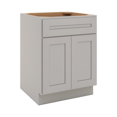 CNC Luxor 5-Piece Misty Grey 24" W X 32 1/2" H  Single Drawer Double Door Base Cabinet