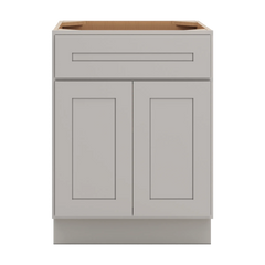 CNC Luxor 5-Piece Misty Grey 24" W X 32 1/2" H  Single Drawer Double Door Base Cabinet