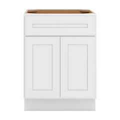 CNC Luxor 5-Piece White 24" W X 32 1/2" H  Single Drawer Double Door Base Cabinet