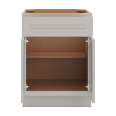 CNC Luxor 5-Piece Misty Grey 24" W X 32 1/2" H  Single Drawer Double Door Base Cabinet