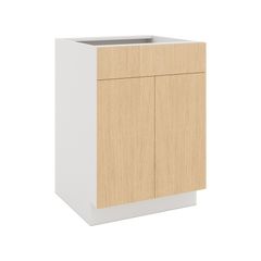 Modernform Cabinet Natural Oak 24" W X 34 1/2" H X 24" D Double Door Base Cabinet