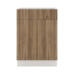 Modernform Cabinet Walnut 24" W X 34 1/2" H X 24" D Double Door Base Cabinet