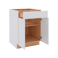 Modernform Cabinet Gloss White 24" W X 34 1/2" H X 24" D Double Door Base Cabinet
