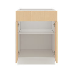 Modernform Cabinet Natural Oak 24" W X 34 1/2" H X 24" D Double Door Base Cabinet